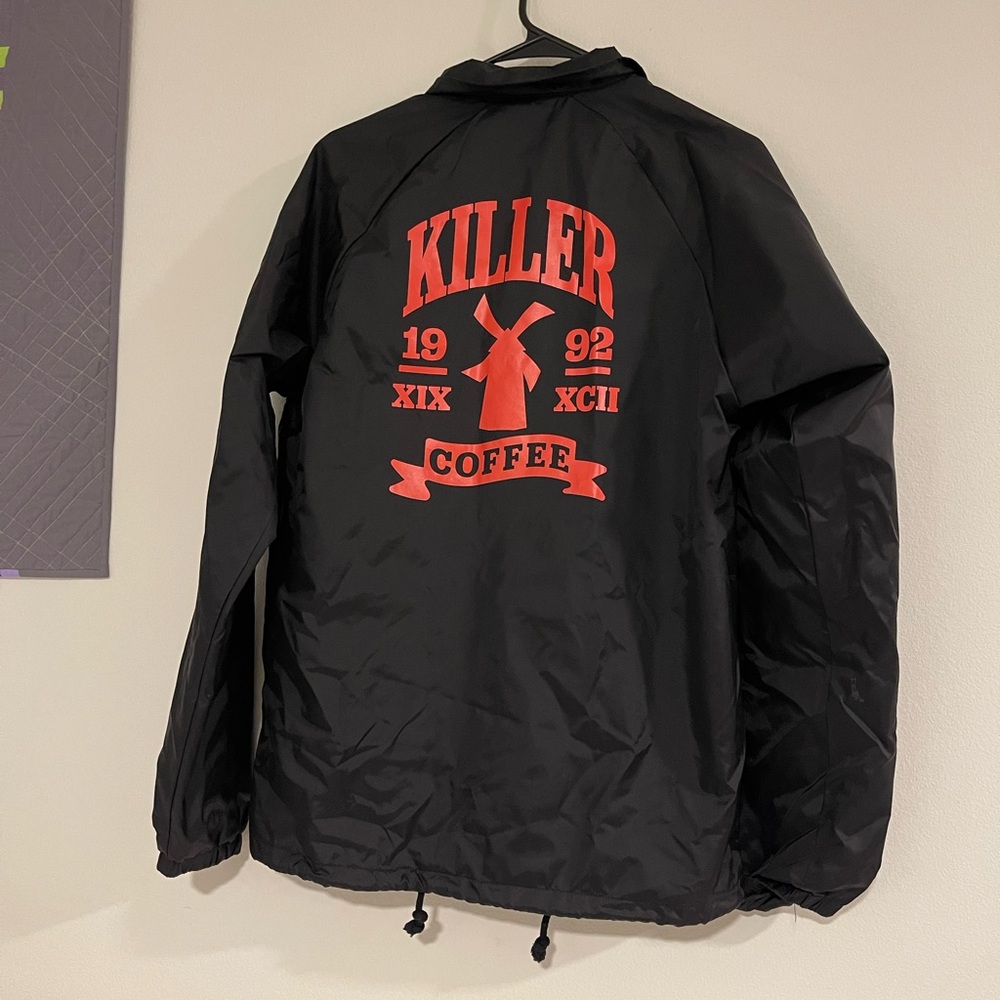 Dutch bros black windbreaker